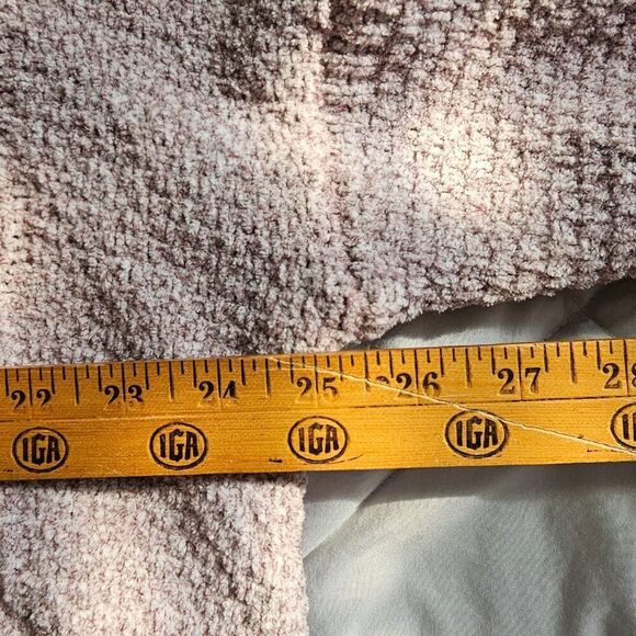 NEW PINK ROSE CABLE KNIT CHENILLE MOCK NECK SWEATER SIZE XL - Picture 15 of 16